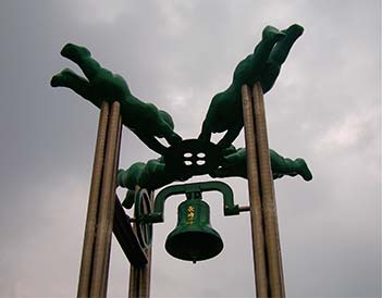 Sculpture at Nagasaki Peace Park