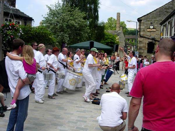 Drummers on Bridge Gate