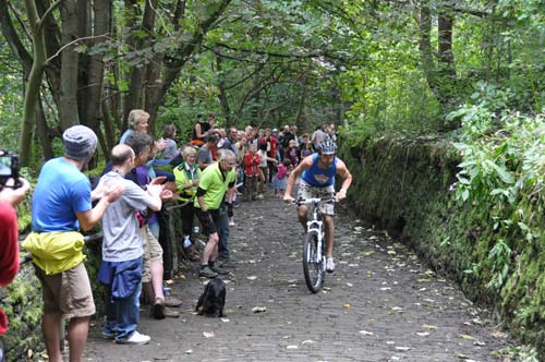 Up the Buttress by bike