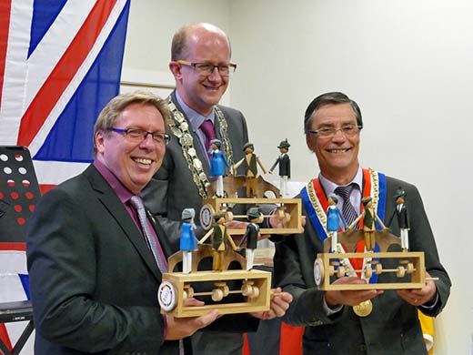 Heiner Maas, Karl Boggis & Maurice Louf with their automata