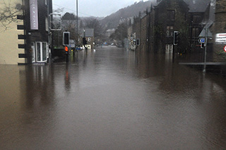 Hebden Bridge flooded