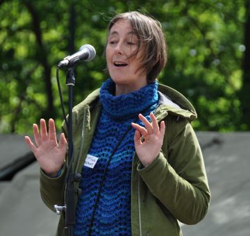 Christina of the Hebden Bridge Transition Town group