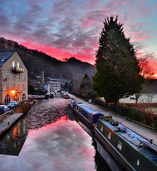 Canal at Hebden Bridge, February 2021, photographer: Andrew Smith