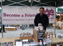 Andrew Bibby at the Friends of the Town Hall stall